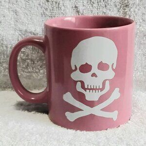 BNWOT Thick Large Skull & Crossbones Double Sided Coffee Mug by Fub Factory!!